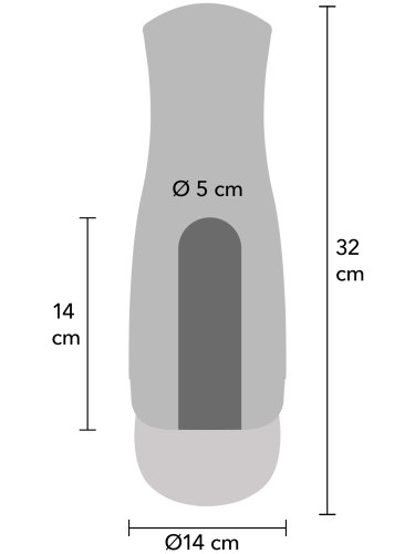 Sací, vibrační a pulzační masturbátor Deep Squeeze Nutbuster