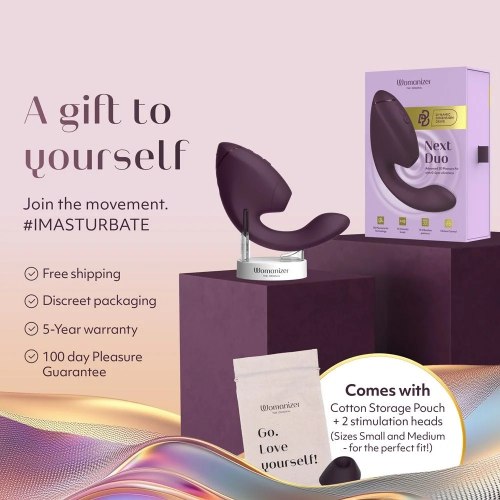 Vibrátor s pulzační stimulací klitorisu Womanizer Next Duo