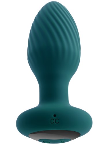 Vibrační a rotační anální kolík Spinning Tail Teaser