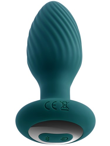 Vibrační a rotační anální kolík Spinning Tail Teaser