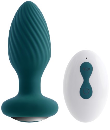 Vibrační a rotační anální kolík Spinning Tail Teaser