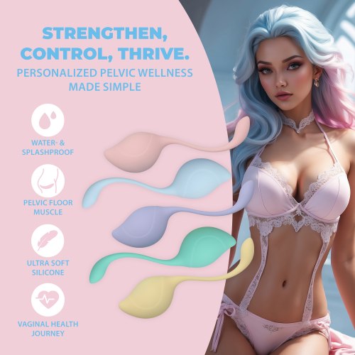 Sada venušiných kuliček Loveline, 5 ks