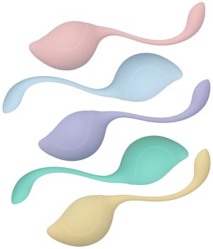 Sada venušiných kuliček Loveline, 5 ks – Sady venušiných kuliček a vaginálních činek