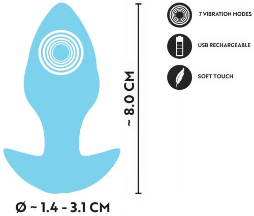 Mini vibrační anální kolík Cuties