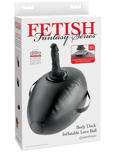 Nafukovací sedátko s dildem Body Dock Inflatable Love Ball
