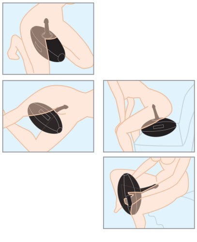 Nafukovací sedátko s dildem Body Dock Inflatable Love Ball