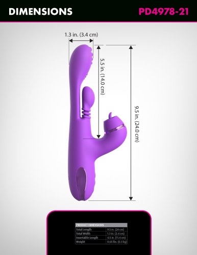 Vibrátor s králíčkem a nástavci Intimotion Pulse Pro