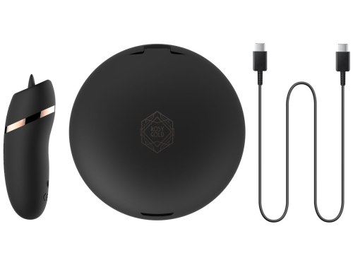 Vibrační stimulátor klitorisu s jazýčkem Rosy Gold