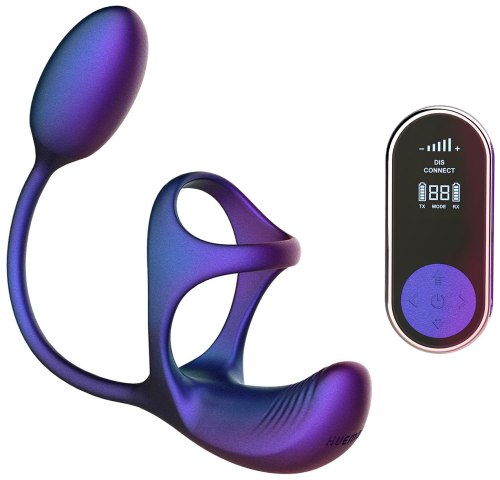 Kroužek na penis s análním vibrátorem Halo Orbit