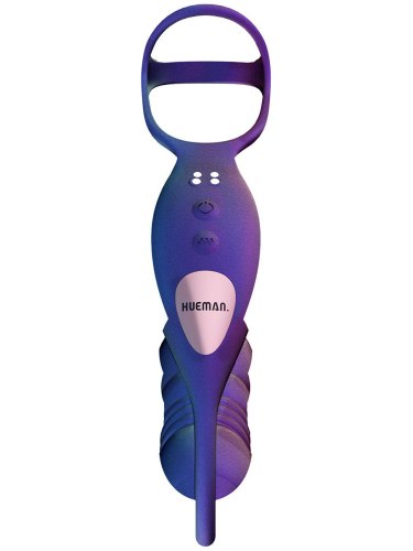 Kroužek na penis s přirážecím análním vibrátorem Deep Impact