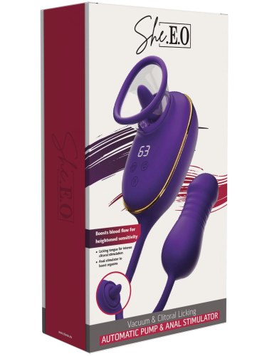 Multifunkční klitorální a anální stimulátor She.E.O