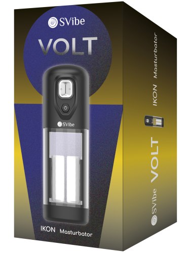 Hřejivý třecí a vibrační masturbátor Ikon Volt