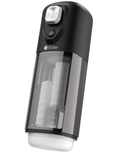 Hřejivý třecí a vibrační masturbátor Ikon Volt