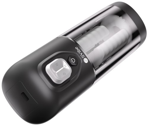 Hřejivý třecí a vibrační masturbátor Ikon Volt