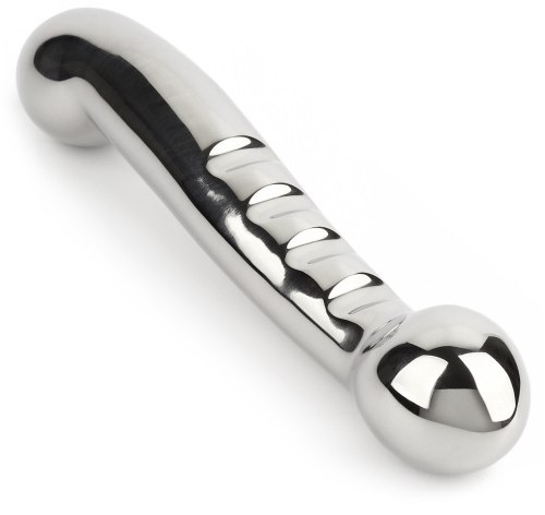 Oboustranné kovové dildo Elegant Eleven, 17,5 cm