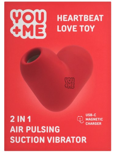 Pulzační a vibrační stimulátor klitorisu YOU+ME Heartbeat