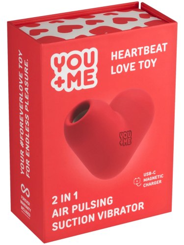 Pulzační a vibrační stimulátor klitorisu YOU+ME Heartbeat
