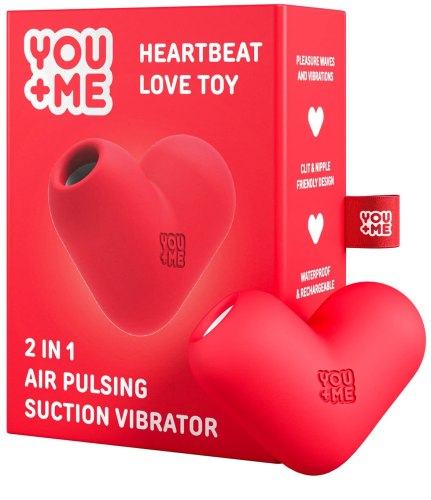 Pulzační a vibrační stimulátor klitorisu YOU+ME Heartbeat