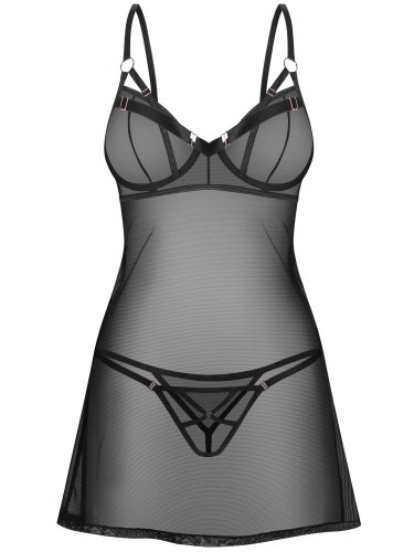 Průsvitná košilka a tanga Euridia