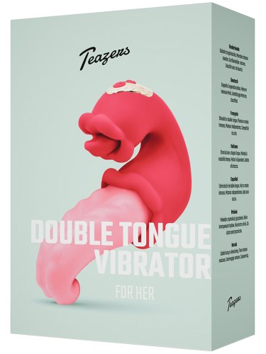 Rotační vibrátor se dvěma jazyky Teazers