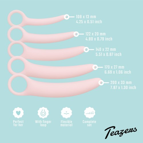 Sada vaginálních dilatátorů Teazers, 5 ks