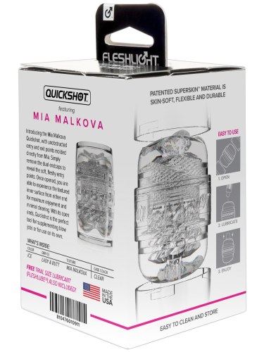 Oboustranný masturbátor Quickshot Mia Malkova