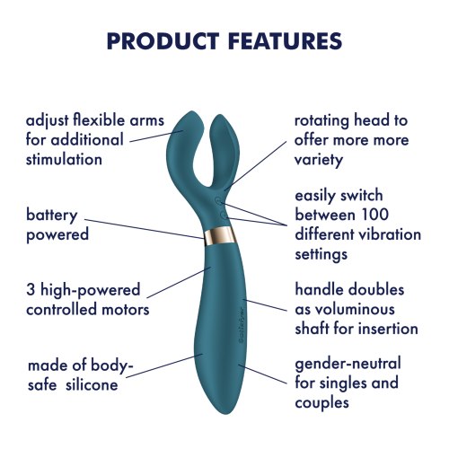 Vibrační stimulátor/vibrátor pro páry Satisfyer Endless Fun, na baterie