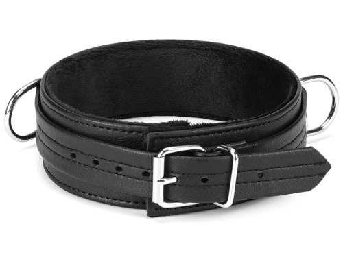 Obojek a vodítko z recyklované kůže Black Bond