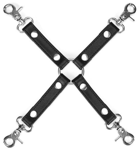 Poutací kříž z recyklované kůže Black Bond