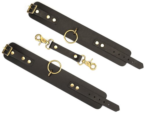 Kožená pouta na nohy Samurai