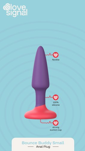 Anální kolík s přísavkou Bounce Buddy Small