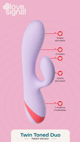 Vibrátor s králíčkem Twin Toned Duo