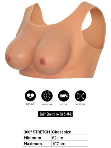 Silikonový top s ňadry vel. D Hidden Desire