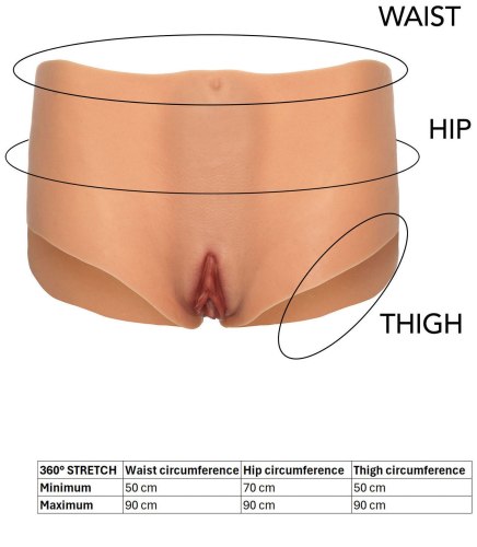 Silikonové kalhotky s vaginou Hidden Desire