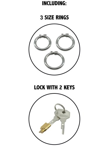 Kovová klec na penis Chestity Cock Harness X-Short