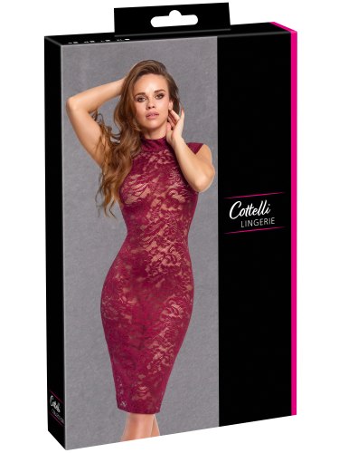 Krajkové šaty se stojacím límečkem Cottelli