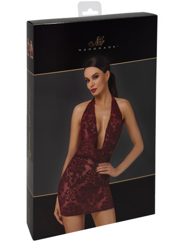 Minišaty s květinovým sametovým potiskem NOIR