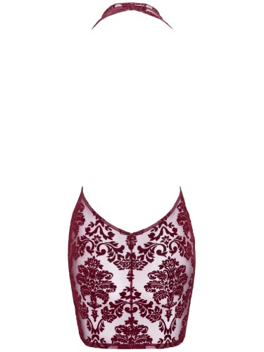 Minišaty s květinovým sametovým potiskem NOIR