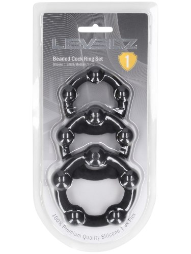 Sada stimulačních erekčních kroužků Levelz, 3 ks