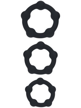 Sada stimulačních erekčních kroužků Levelz, 3 ks – Sady erekčních kroužků