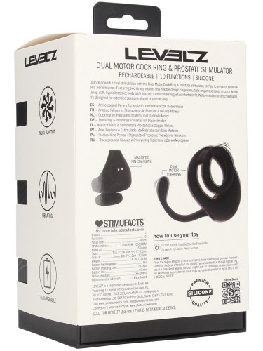 Vibrační kroužek se stimulátorem prostaty Levelz