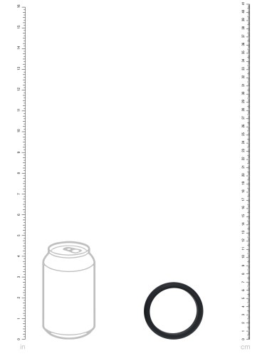 Široký erekční kroužek Levelz, 55 mm