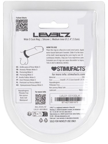 Široký erekční kroužek Levelz, 35 mm