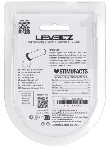 Široký erekční kroužek Levelz, 30 mm