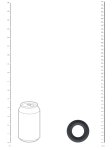 Tlustý erekční kroužek Levelz, 42 mm