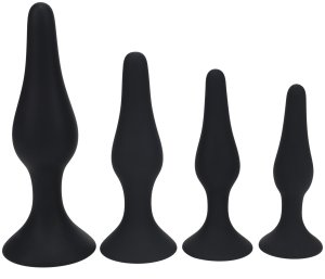 Sada análních kolíků s přísavkou Levelz, 4 ks – Sady análních kolíků