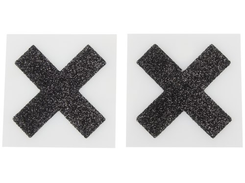 Třpytivé samolepky na bradavky, černé