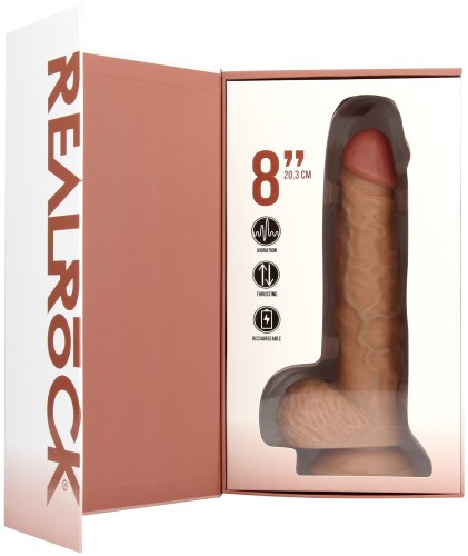 Realistický přirážecí vibrátor RealRock 8", 20,3 cm