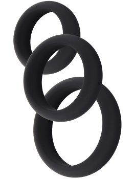 Sada erekčních kroužků Stamina Premium, 3 ks – Nevibrační erekční kroužky