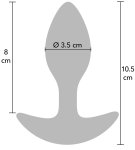 Těžký anální kolík s kovovým jádrem Hidden Desire, 185 g